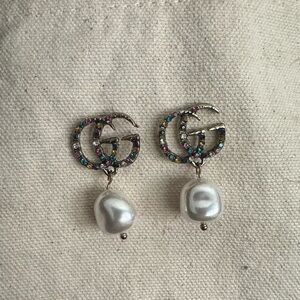 Gucci Multicolor Gemstone Earrings